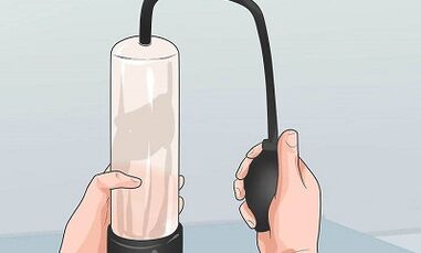 Vacuum pump to increase penis