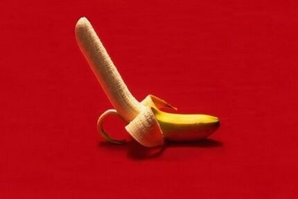 Bananas represent penis enlargement through exercise